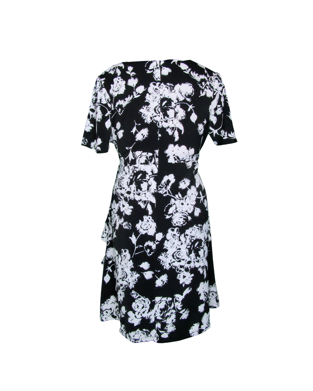Black and white ruffle dress, wrapped dress, Monochrome summer dress,  Perth Australia