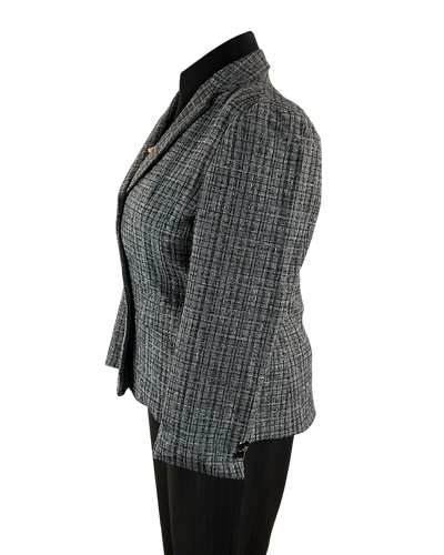 Good quality women's Tweed wool blazer, Grey, tweed wool with glitters, glittering blazer,Perth, Au