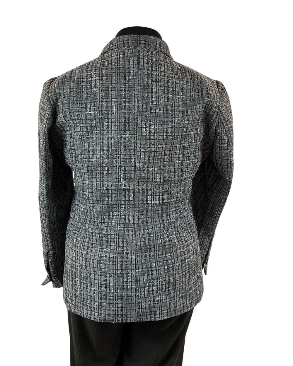 Good quality women's Tweed wool blazer, Grey, tweed wool with glitters, glittering blazer,Perth, Au