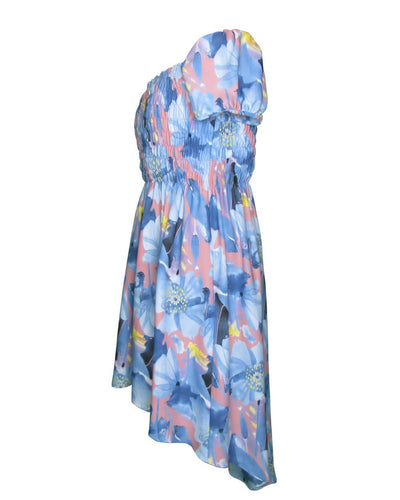 Women's Blue and pink Waterfall Dress for Beach and party dress, Perth Au