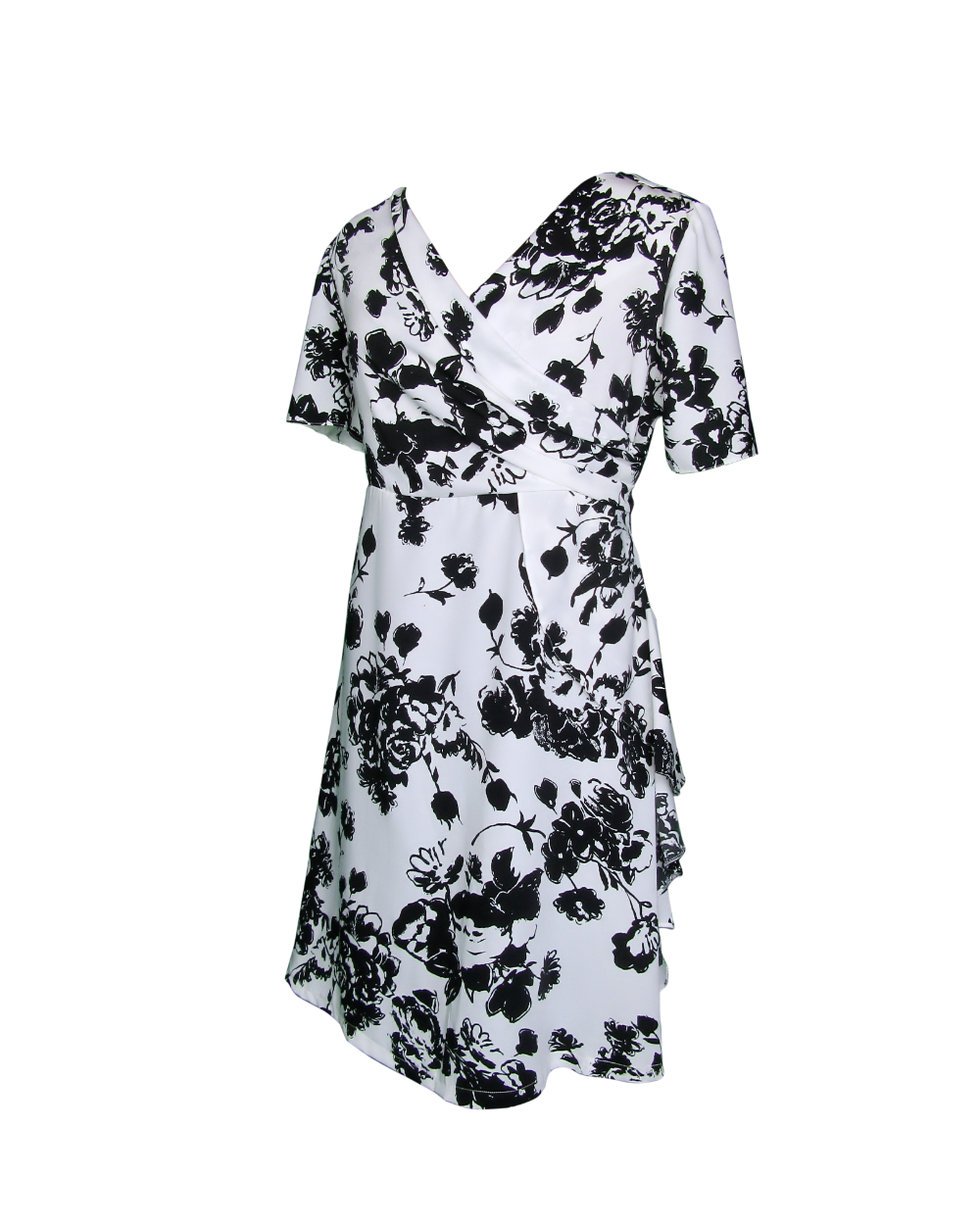 Women's white & Black ruffle dress, Monochrome summer dress, Perth Australia