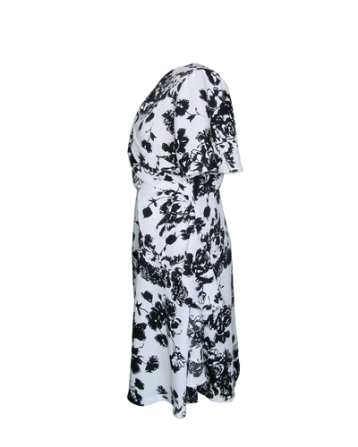Women's white & Black ruffle dress, Monochrome summer dress, Perth Australia